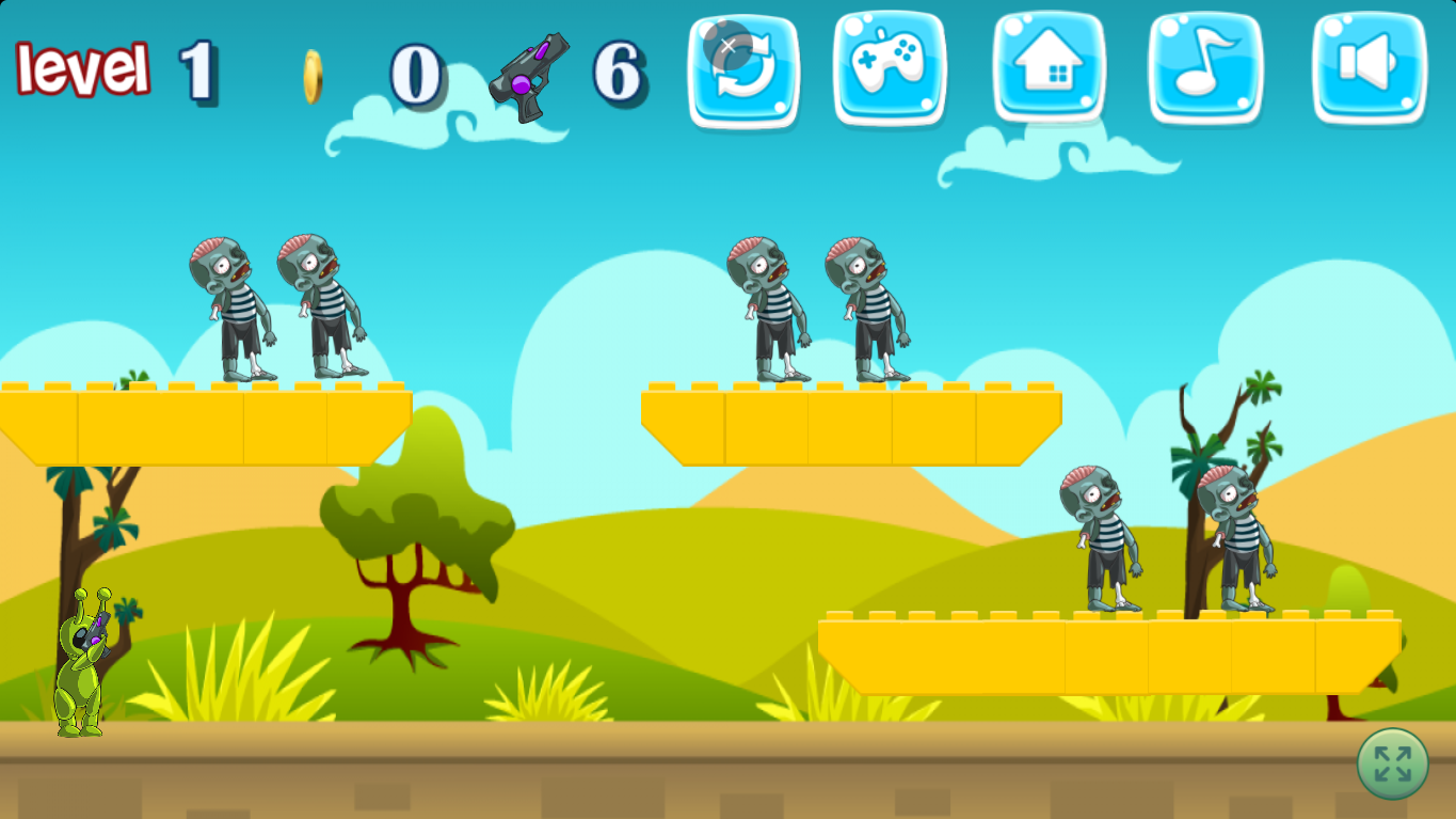 Alien Shoot Zombies: A Fun and Weird Shooting Adventure - Games4