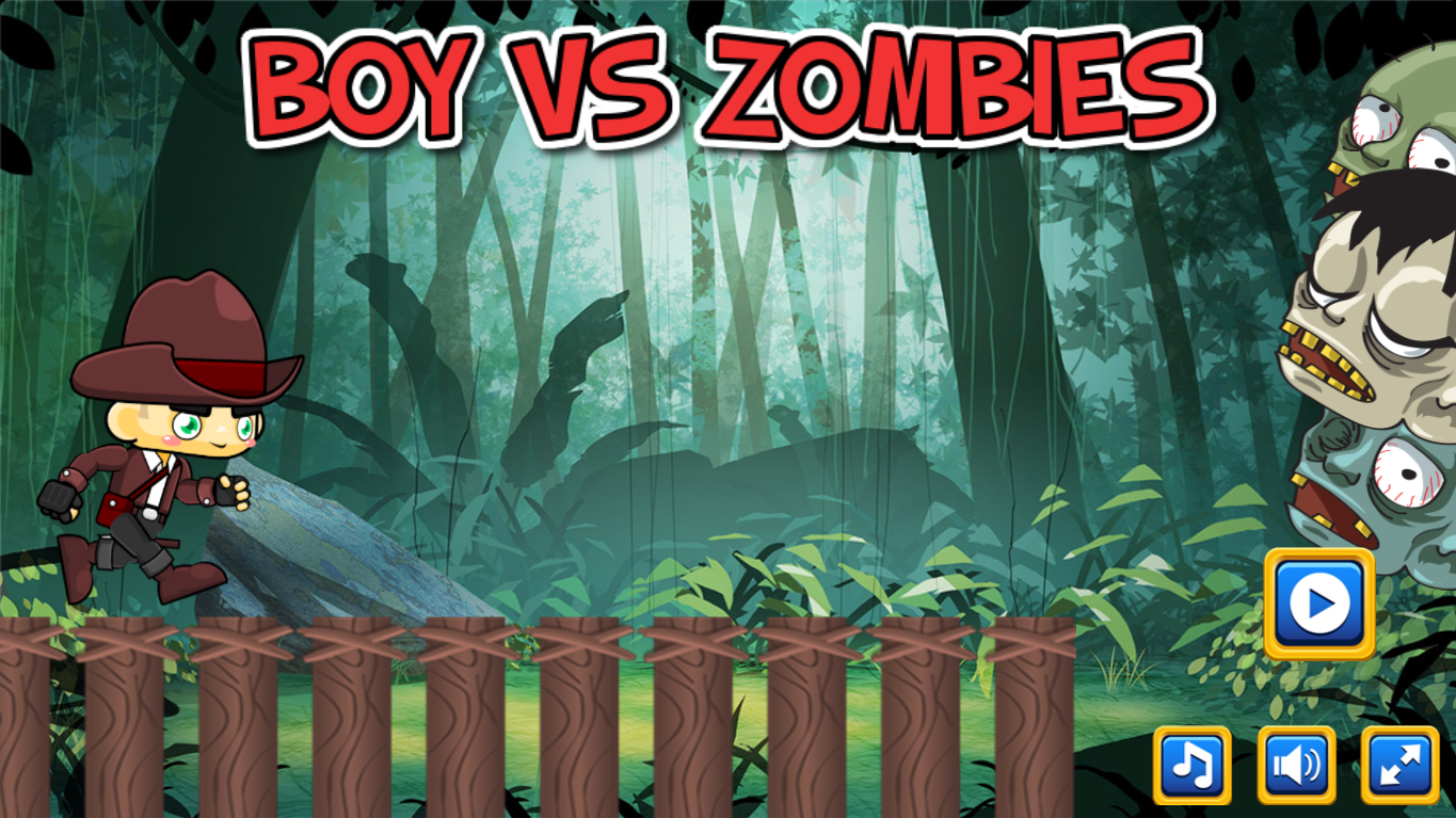 Boy vs Zombies is a jungle run packed with zombie trouble