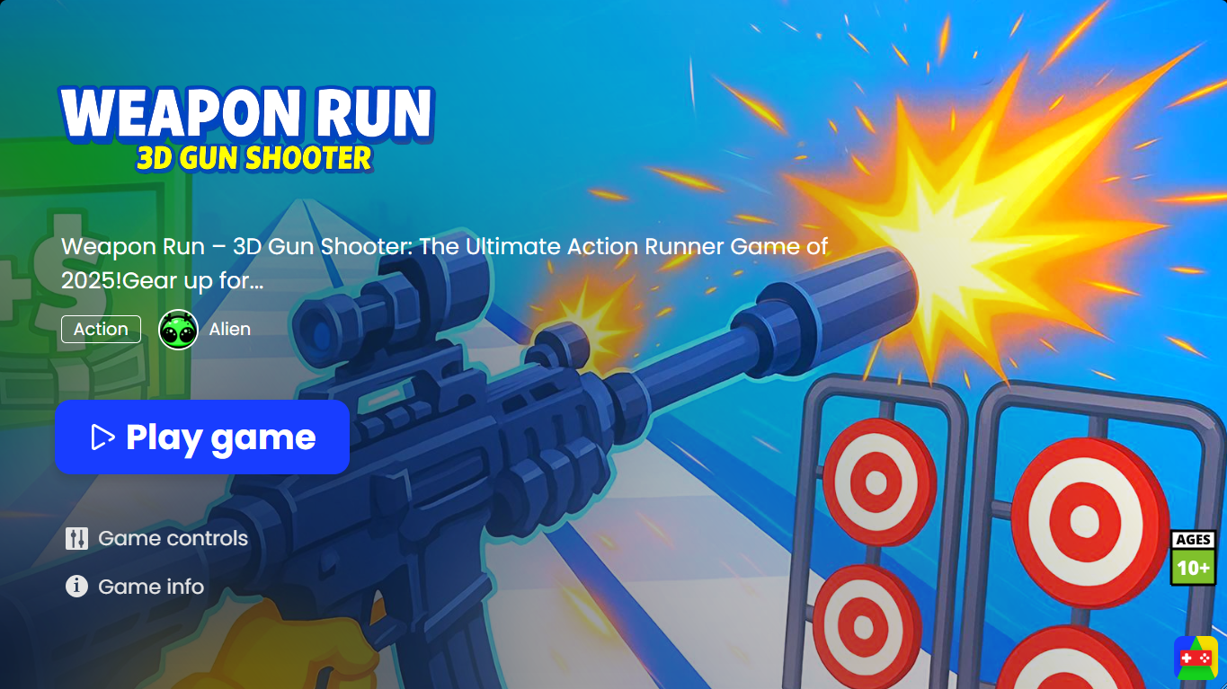 Weapon Run is a run and gun game where dodging is a lifestyle